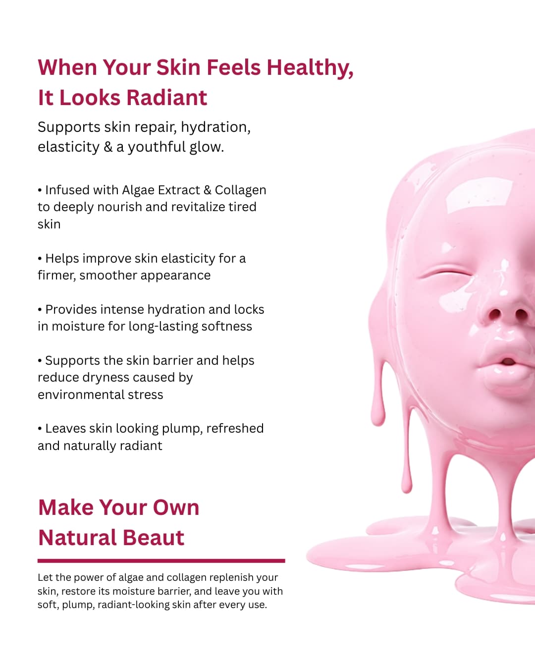 Skin Repair Algae Collagen Mask image 3