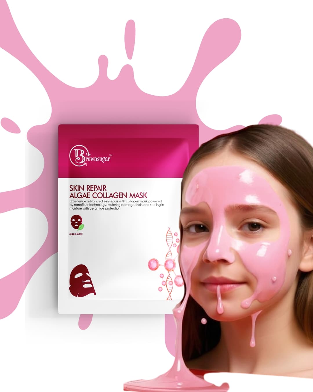 Skin Repair Algae Collagen Mask image 5